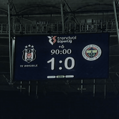 Soccer Scoreboard BJK Vs 75 Immobile GIF