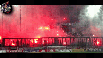 Soccer Stadium With Banner Saying Doytanes Fion GIF