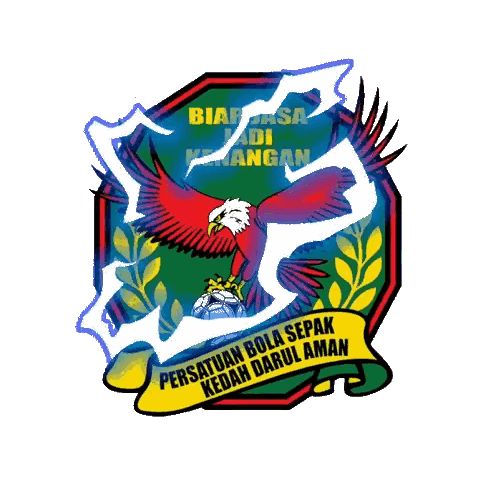 Soccer Team Logo Red Eagle Holding Ball Sticker