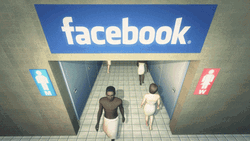 Social Media Facebook Hallway