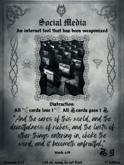 Social Media Weaponized Distraction All Cards Lose 1 All Cards Gain 1 GIF