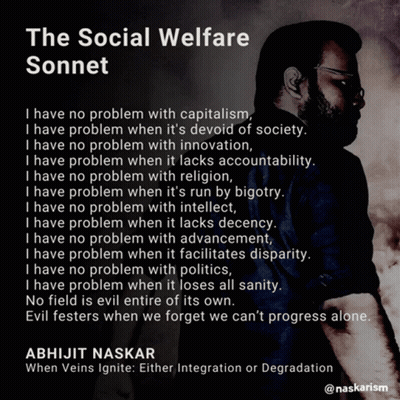 Social Welfare Sonnet By Abhijit Naskar GIF
