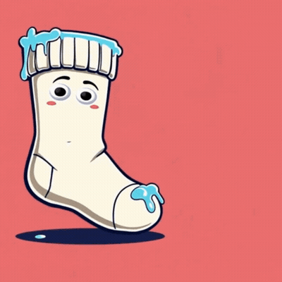 Sock Saying Keep Calm And Stay Smoist GIF