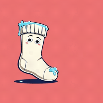 Sock Saying Smoist GIF