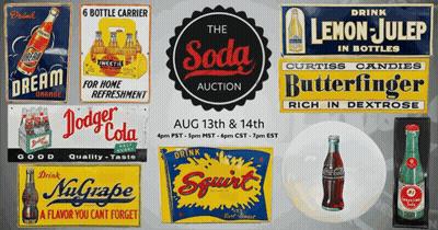 Soda Auction Poster Aug 13th & 14th