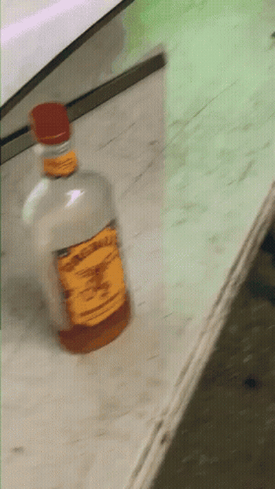 Sodium Chloride Bottle With Yellow Label GIF