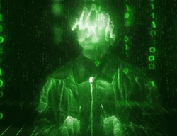 Sofaygo Neon Green Matrix Effect GIF