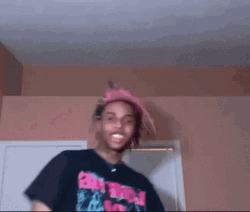 Sofaygo Pink Hair Rapping Home Studio GIF