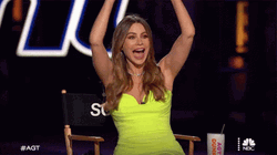 Sofia Vergara In Yellow Dress GIF