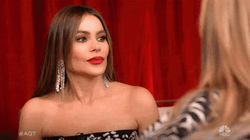 Sofia Vergara Looking Suspicious GIF