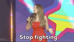 Sofia Vergara Urging To Stop Fighting GIF