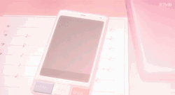Soft Aesthetic Phone Tag Anime GIF