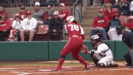 Softball Game Hitting Ball Compilation GIF