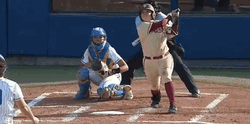 Softball Game Westfield College Homerun Hit GIF