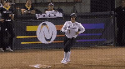 Softball Player In White Jersey Atlanta GIF