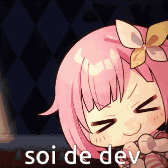 Soi De Dev Cartoon Girl With Pink Hair GIF