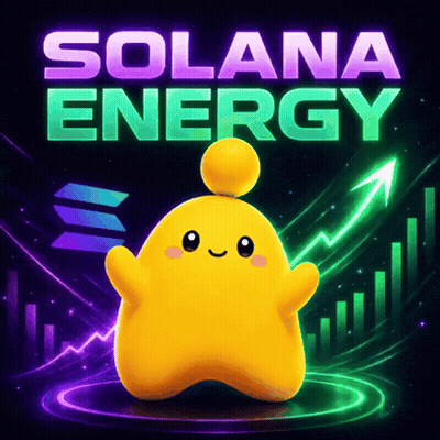 Solana Energy Advertisement Yellow Character GIF