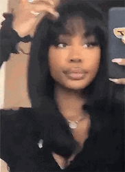 Solána Imani Rowe Sza Fixing Hair  GIF