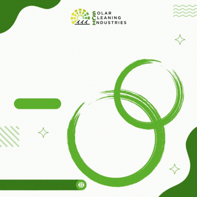 Solar Cleaning Service Ad Saying Go Green GIF