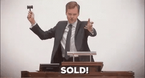 Sold Auctioneer With Gavel GIF
