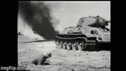 Soldier Bombing A Tank
