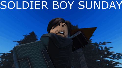 Soldier Boy Sunday Poster With Shield GIF