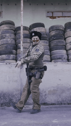 Soldier Cute Russian Dance GIF