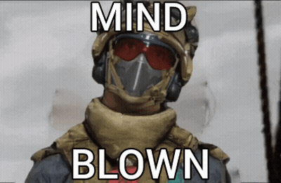 Soldier in Helmet and Goggles Mind Blown
