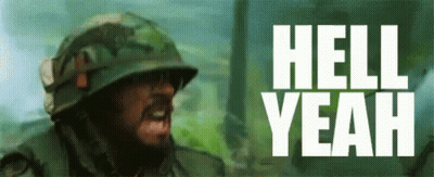Soldier In Helmet Screaming Hell Yeah GIF