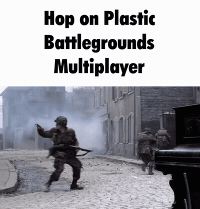 Soldier Running Hop On Plastic Battlegrounds Multiplayer GIF