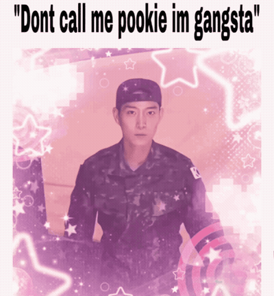 Soldier Saying Dont Call Me Pookie Im Gangsta GIF