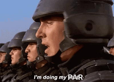 Soldier Saying I'm Doing My Pair GIF