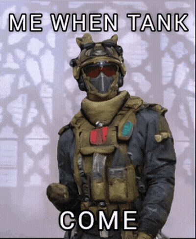 Soldier Saying Me When Tank Come GIF