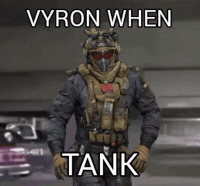 Soldier Saying Vyron When Tank