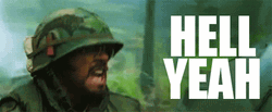 Soldier Screaming Hell Yes GIF