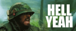Soldier Screaming Oh Hell Yeah GIF