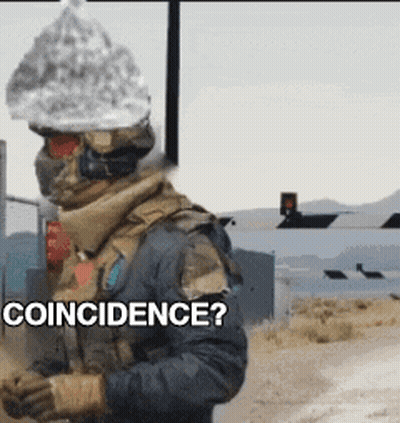 Soldier With Bag On Head Saying Coincidence GIF