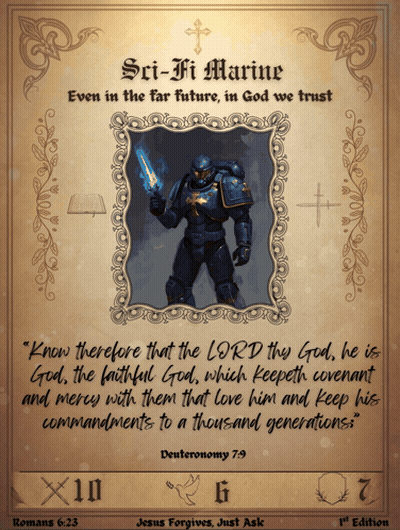 Soldier With Bible Verse GIF