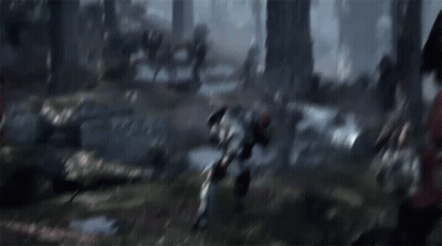 Soldier With F3 On Back In Video Game GIF