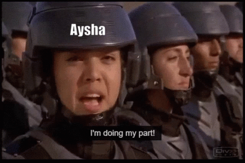 Soldiers Lined Up Saying I'm Doing My Part GIF