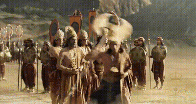 Soldiers Marching In Desert GIF