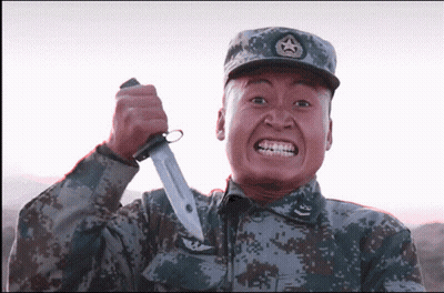 Soldiers Marching In Line Saying Yes Sir Uncle GIF