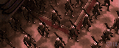 Soldiers Marching In Line With SN14 GIF