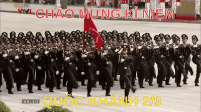 Soldiers Marching In Parade At 8:10 GIF