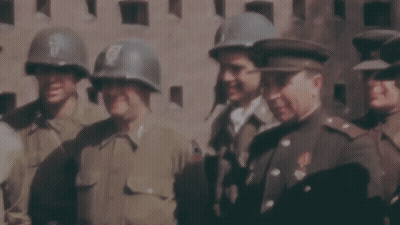 Soldiers Posing With US Army Helmet Badge