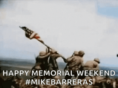 Soldiers Raising Flag GIF