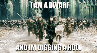 Soldiers Running In Snow I Am A Dwarf And Im Digging A Hole GIF