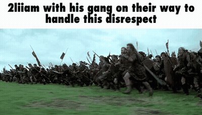 Soldiers Running With Gang Caption 2Liam GIF