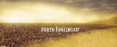 Soldiers Standing In Field Forth Eorlingas GIF