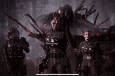 Soldiers Standing In Front Of Helicopter GIF